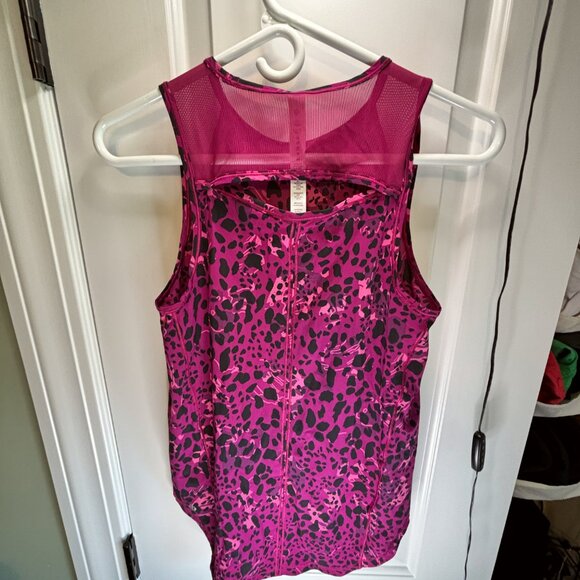 Pre-worn MINT Lululemon Women's Size 2 Pink Pattern Tank Top - Picture 7 of 8
